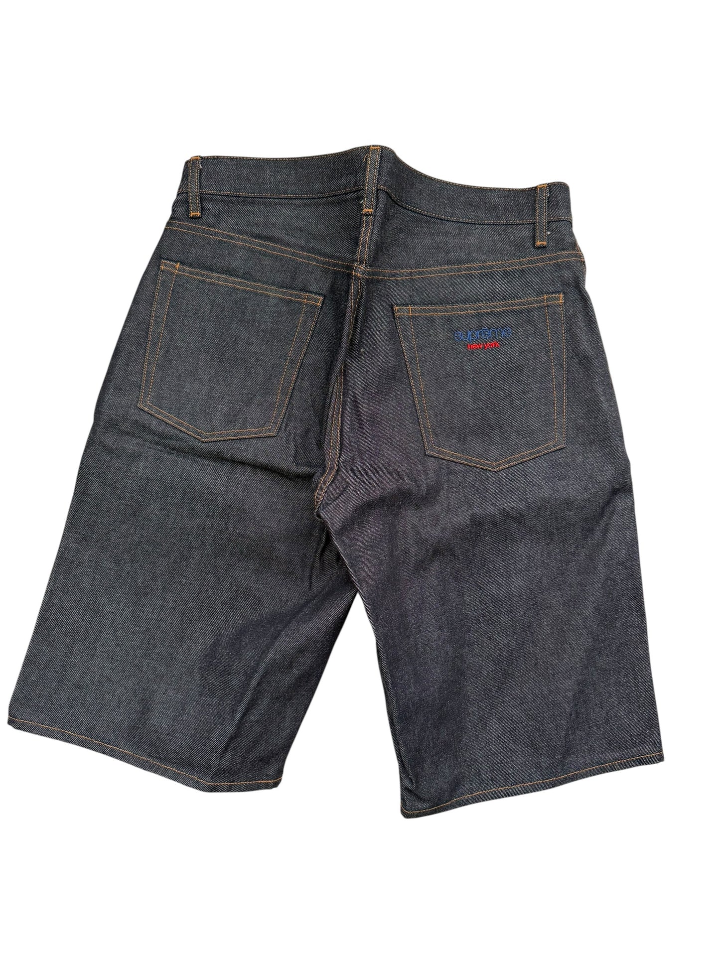 Raw Denim Baggy Shorts