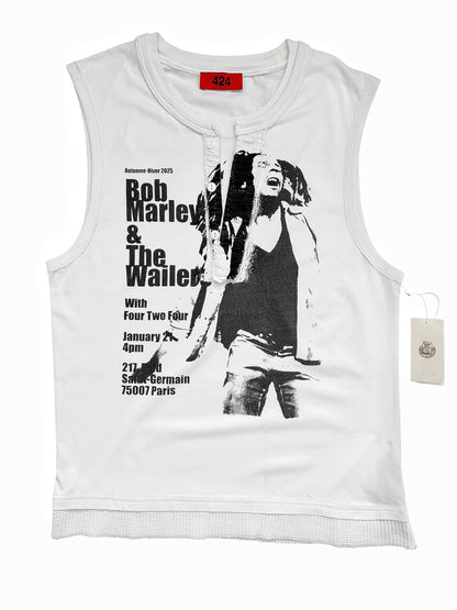2025 Bob Marley Flyer Layered Thermal Tank Tee