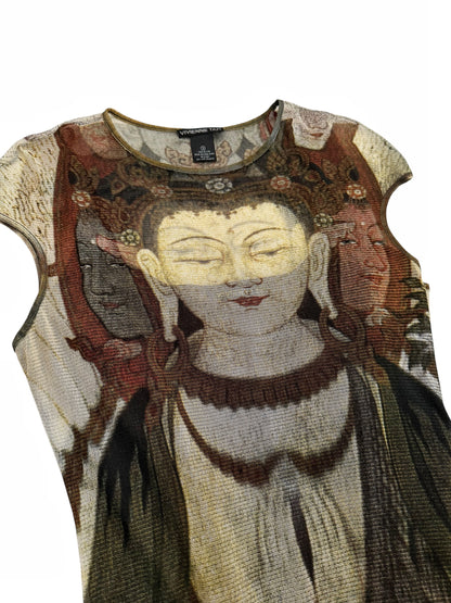 SS1997 Buddha Mesh Maxi Dress