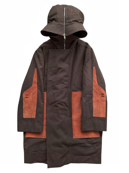 2019 Larry Giant Sisy Parka Suede Panels