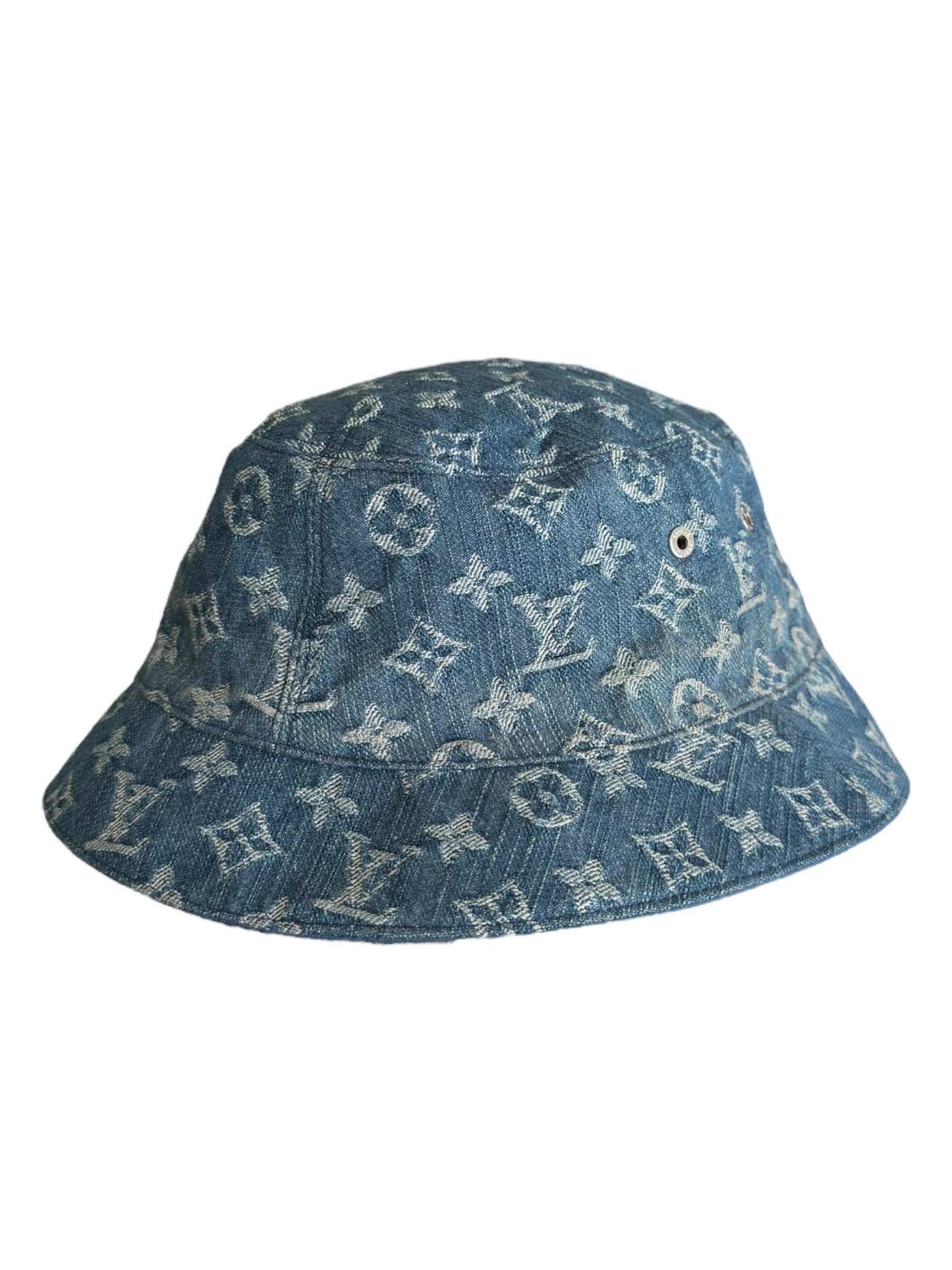 Denim Monogram Reversible Bucket Hat