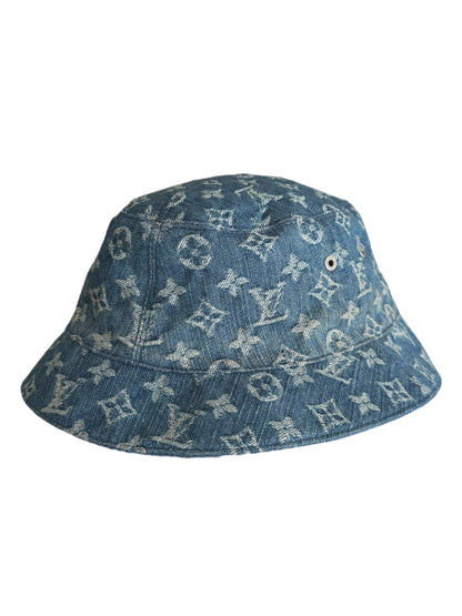Denim Monogram Reversible Bucket Hat