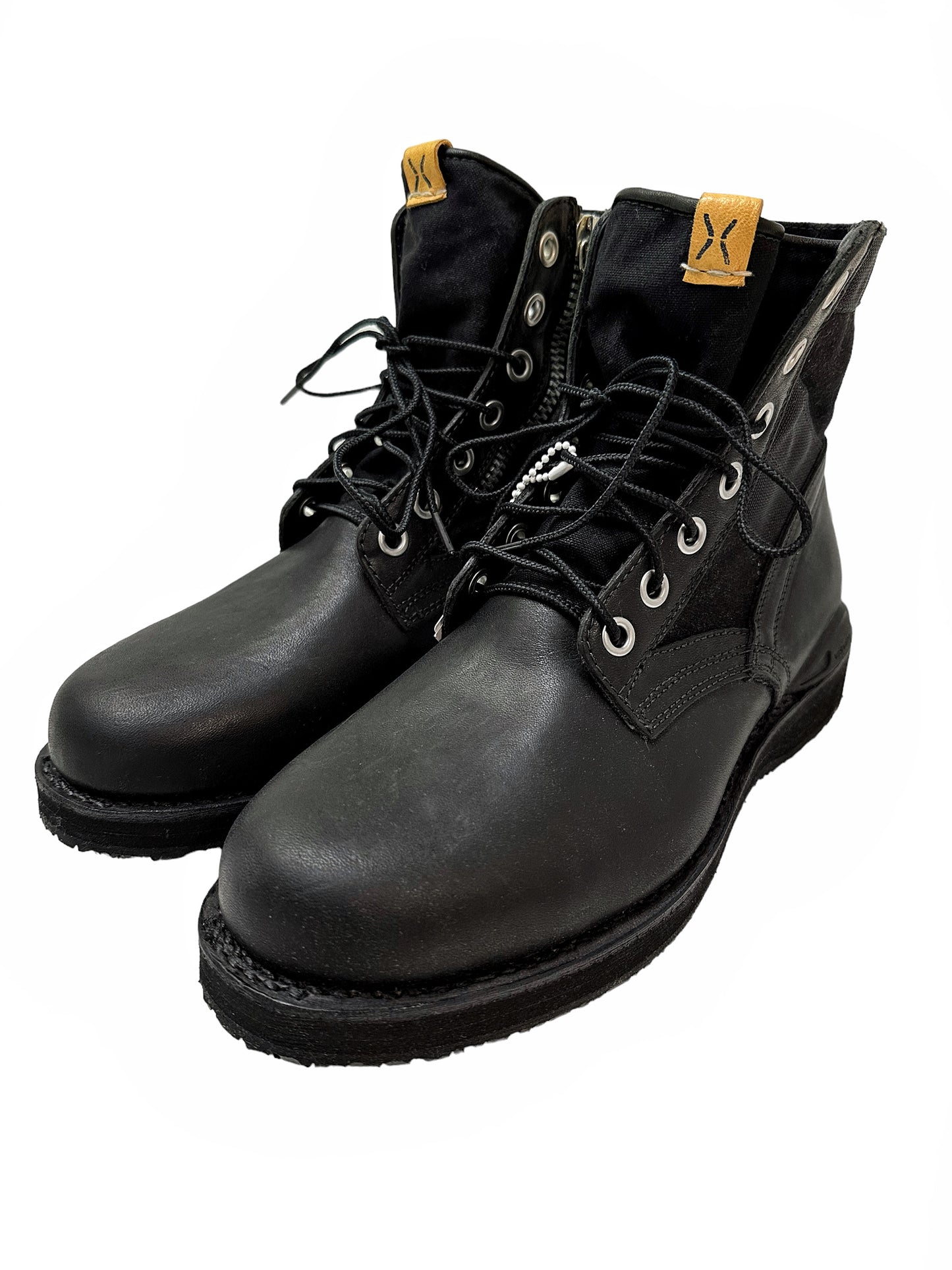 7 Hole ‘73 Folk (Veggie) Black Zip Boot