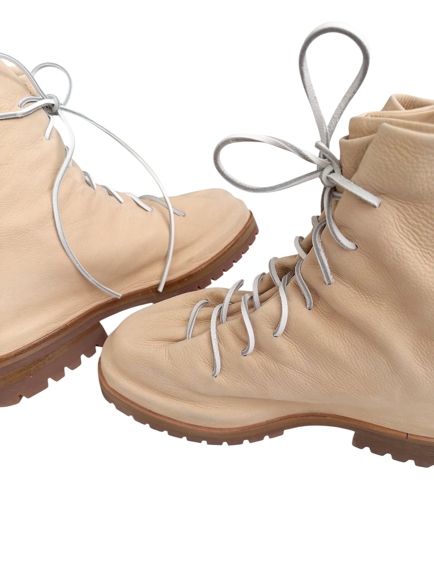 Tan Neutral Italian Leather Lace Marathon