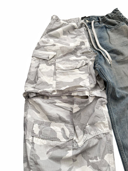 2024 Split Camo Denim Cargo 50/50