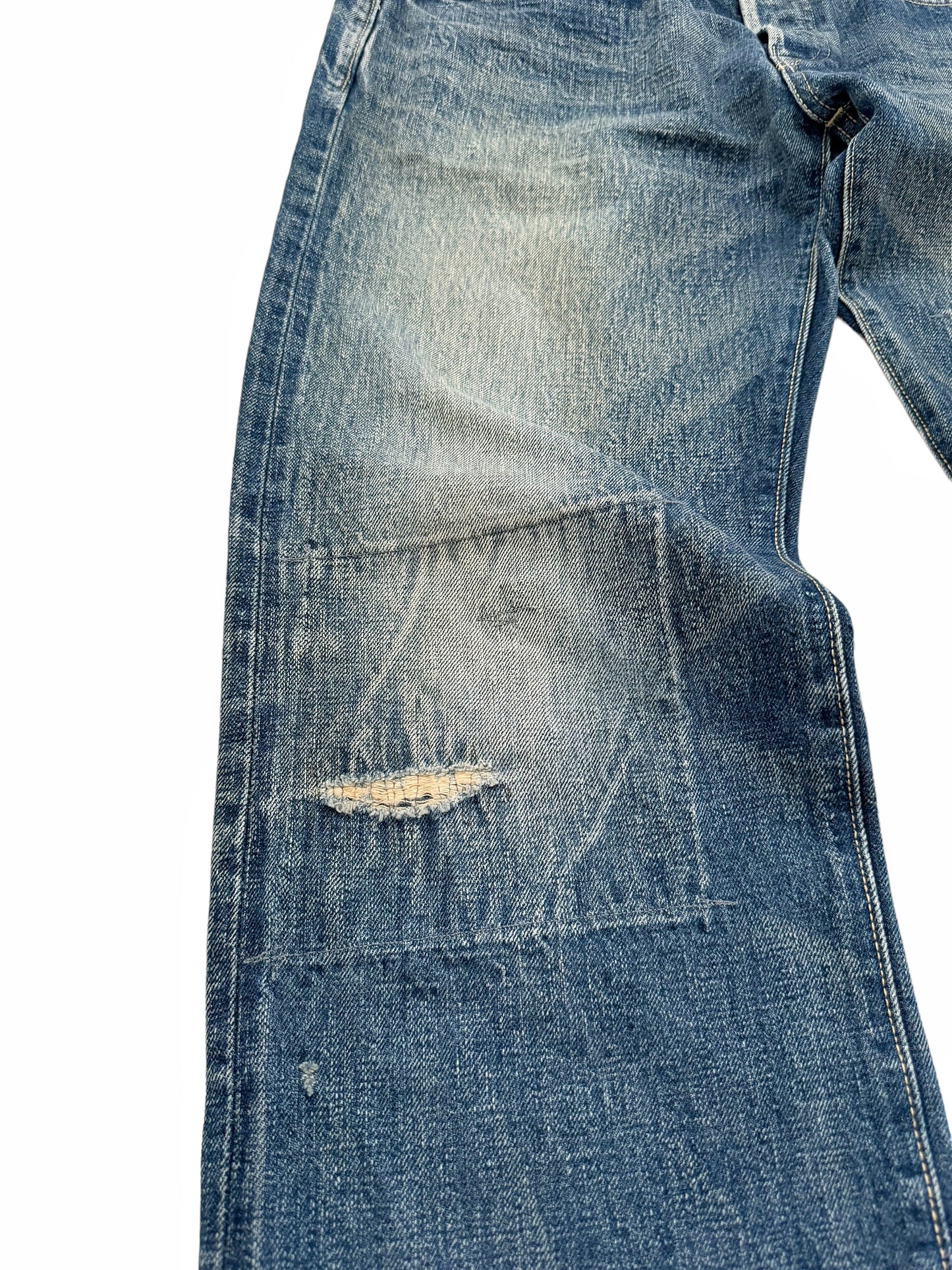 OG Kountry Stamp Boro Patch Distressed Denim