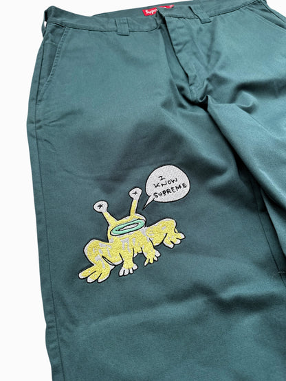 Daniel Johnston Embroidered Slacks