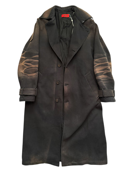 Reconstructed Sun Faded Jerseys Heavy Overcoat