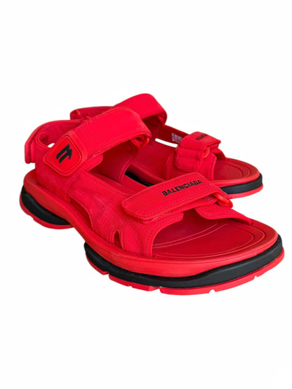 Tourist Strap Sandals Red/Black