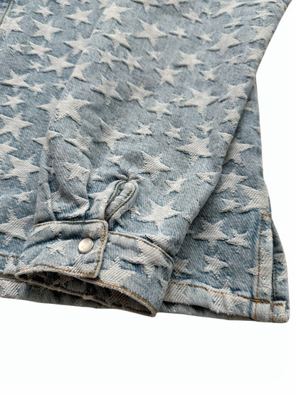 Star Jacquard Denim Over Shirt