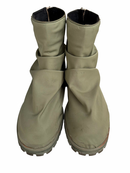Military Nylon Green Marathon Boots