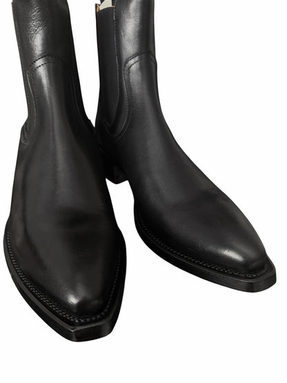 Black Cowboy Chelsea Boot