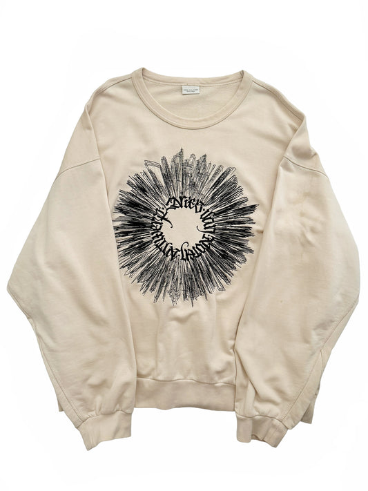 Embroidered Hoxton Pokras Lampas Crewneck
