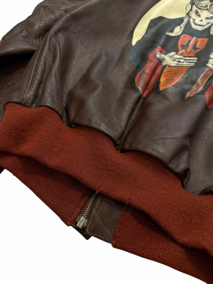 Repro A-2 Dubow Horse Leather Hand Painted Death Jacket