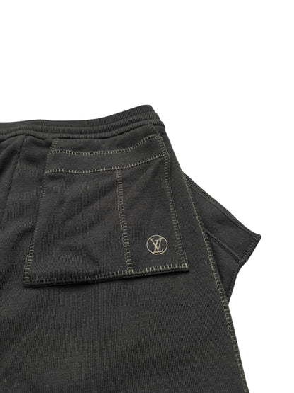 Reverse Pocket Contrast Knit Pants