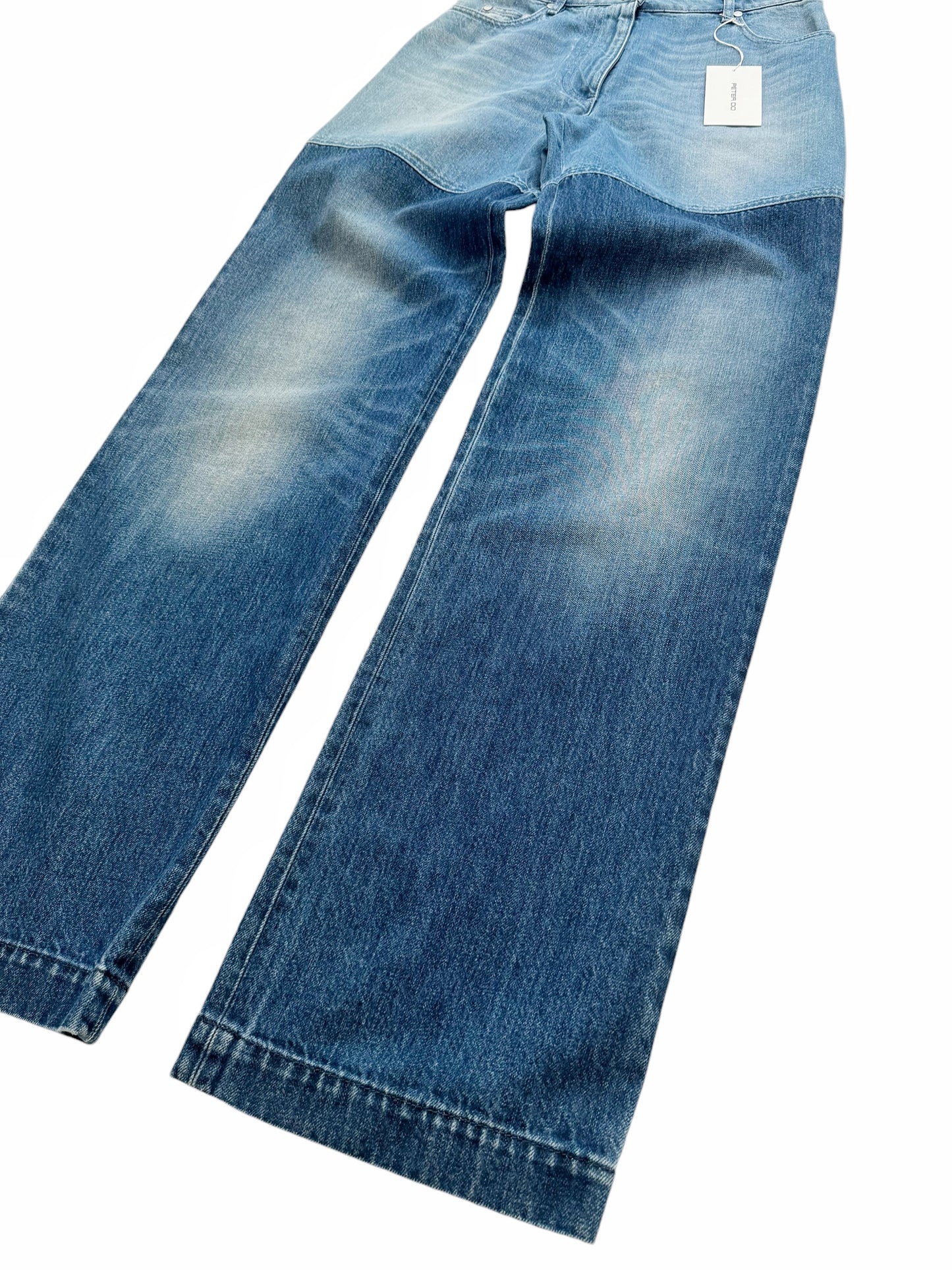 Hybrid Panel Blue Denim Jeans