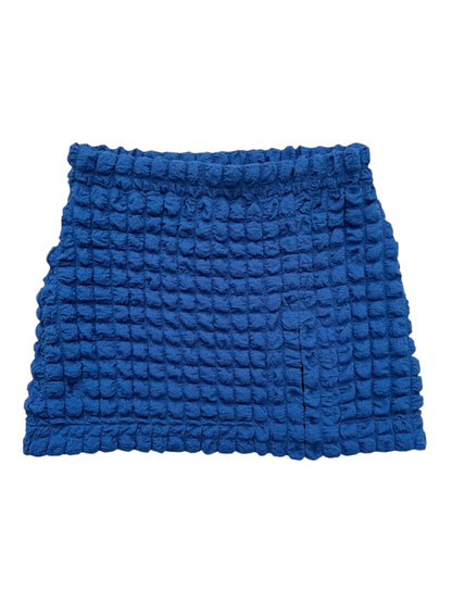 Bubble Mini Skirt Blue