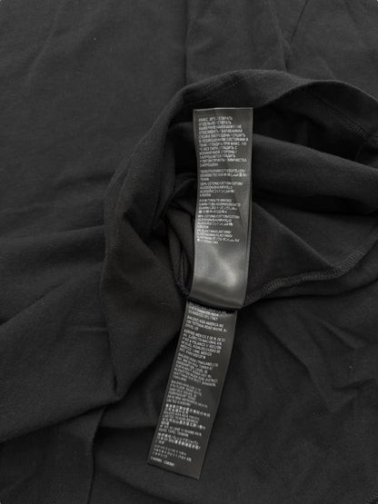 Oversized Black Track Logo Tee