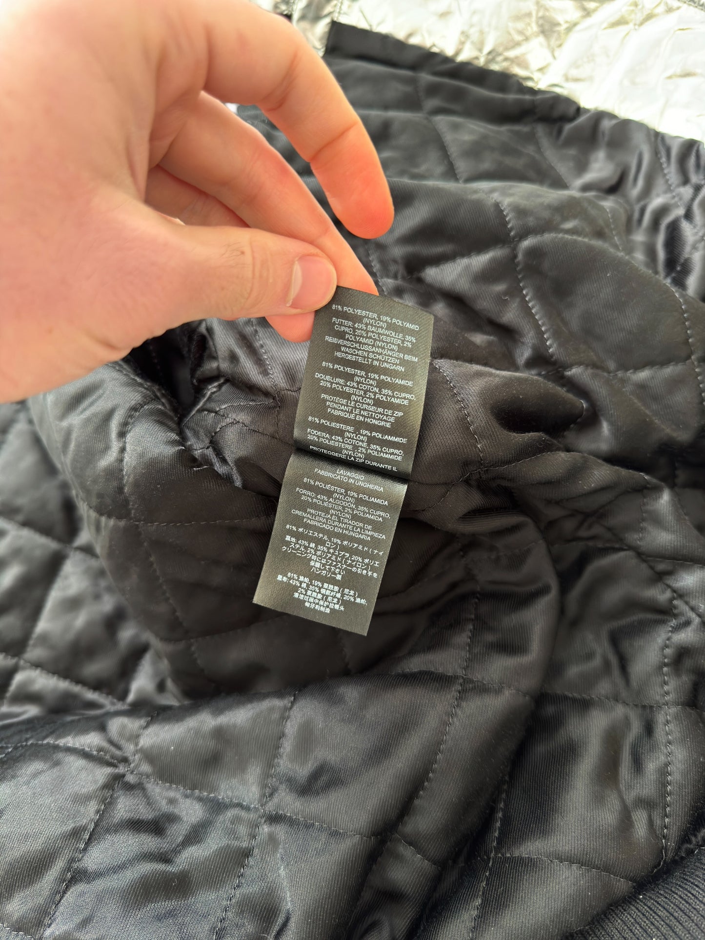 Metallic Backzip Bomber