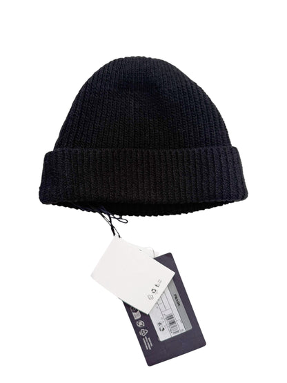 Cashmere Badge Logo Ribbed Beanie