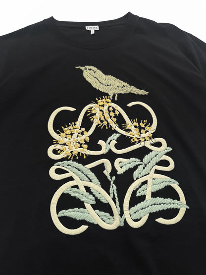 Herbarium Anagram Embroidered Bird Logo
