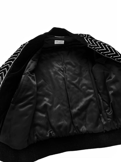 2021 Quilted Velvet Teddy Varsity Bomber