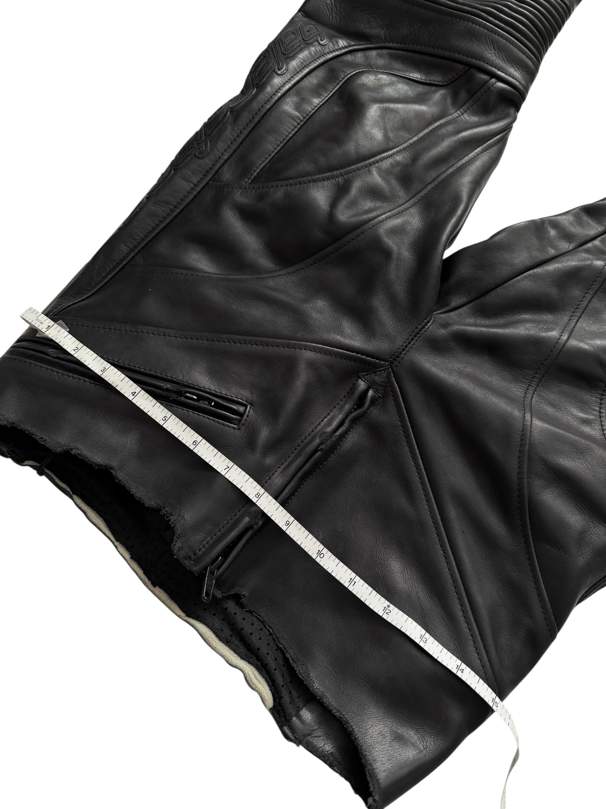 2024 Raw Waist Biker Moto Leather Pants