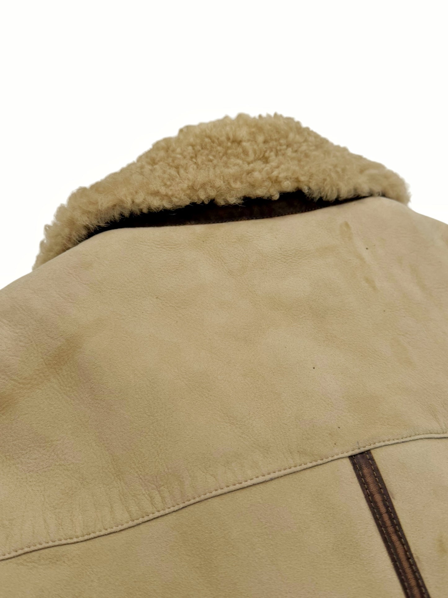 Sample Shearling Duffle Flight Coat