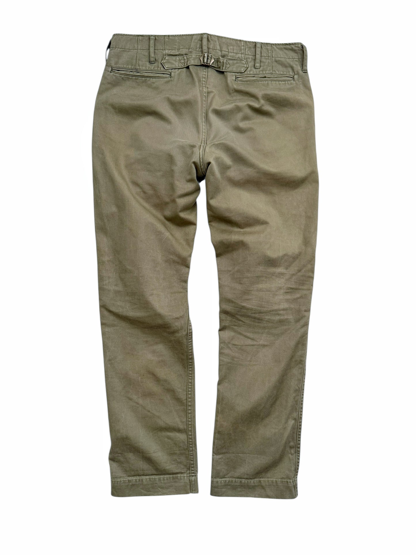 Olive Slim Chino Pants