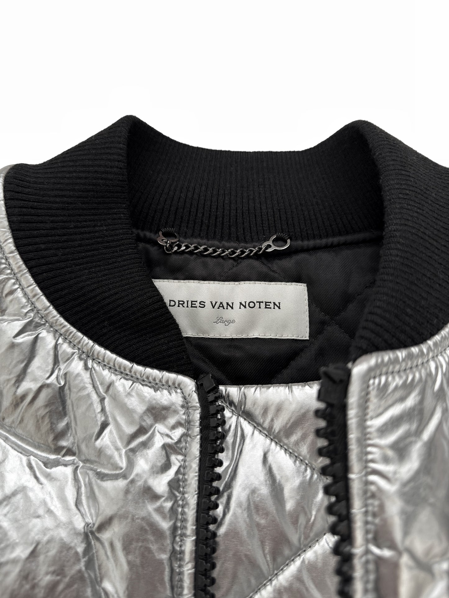 Metallic Backzip Bomber