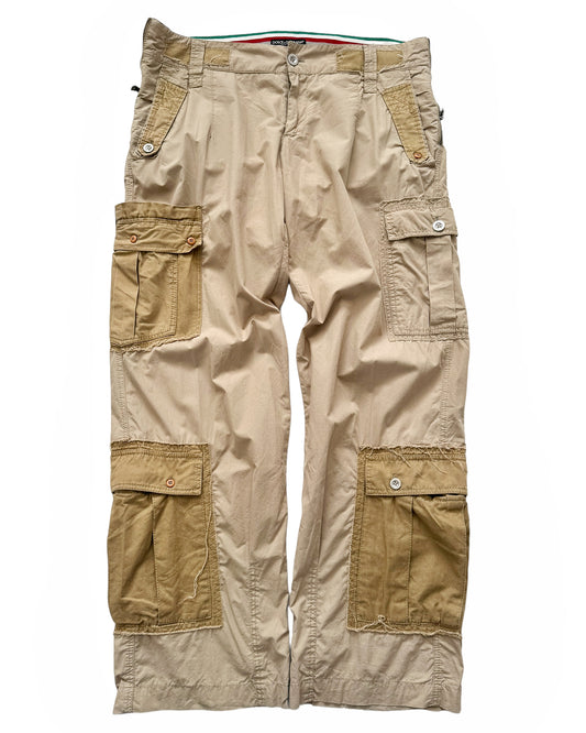 2000’s Patchwork Reconstructed Khaki Cargos
