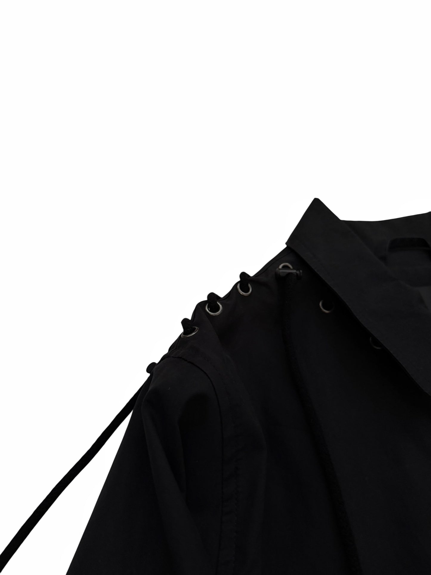 Laced Rope Paneled Work Jacket