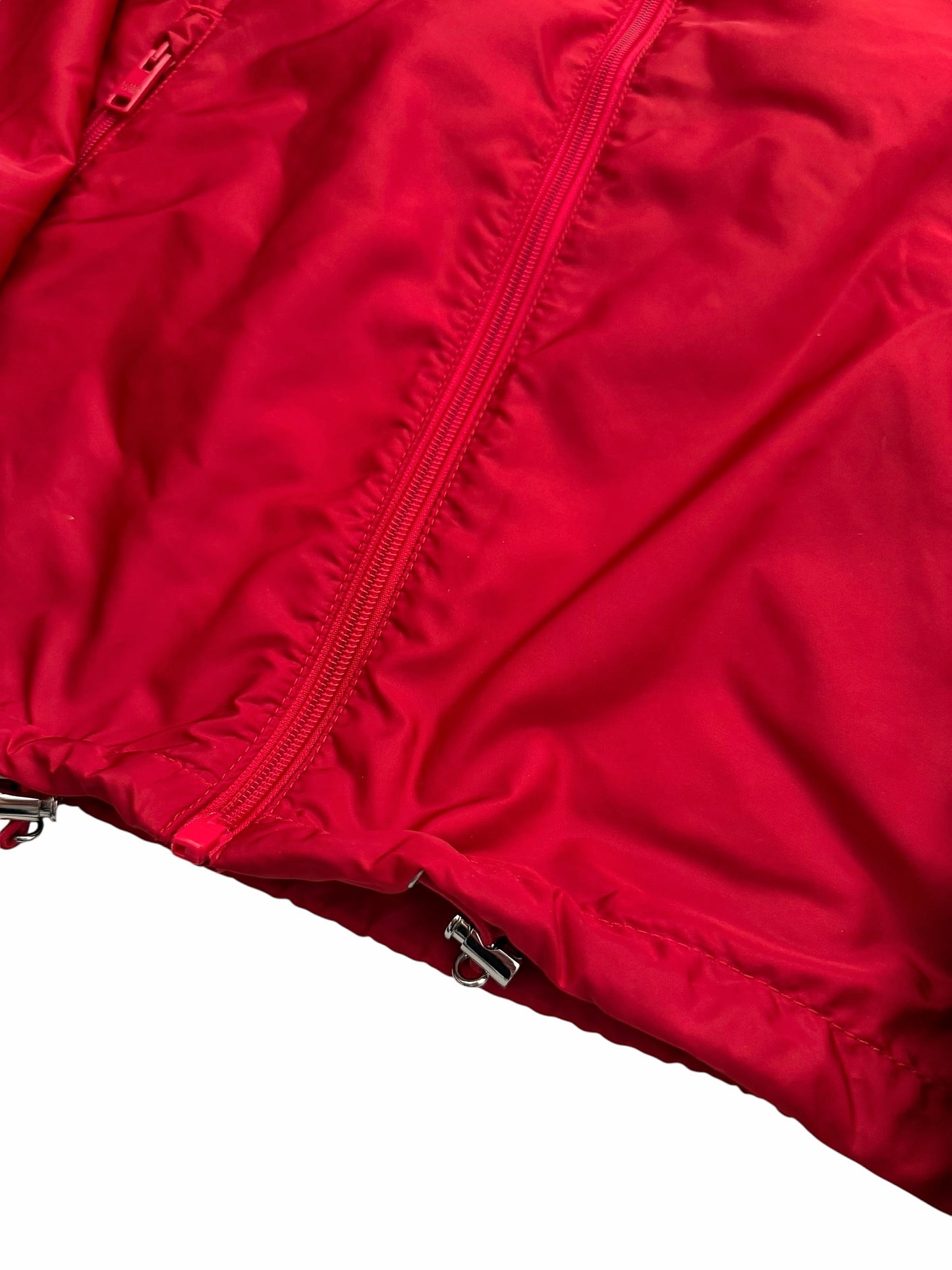 Red Re-Nylon Logo Windbreaker Zip Up