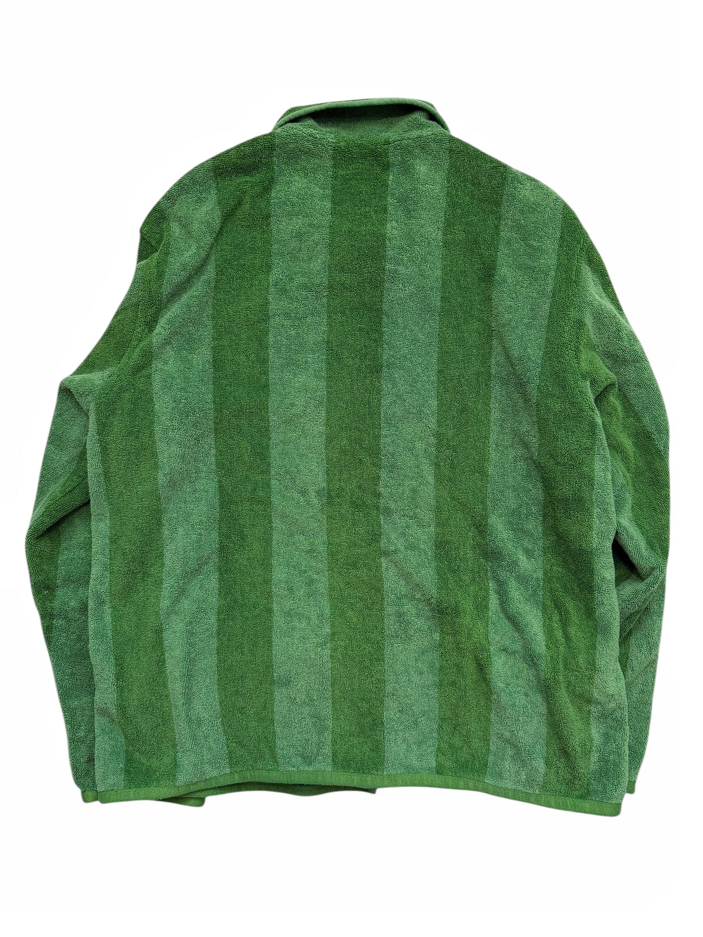 Green Chenille Towel Jacket