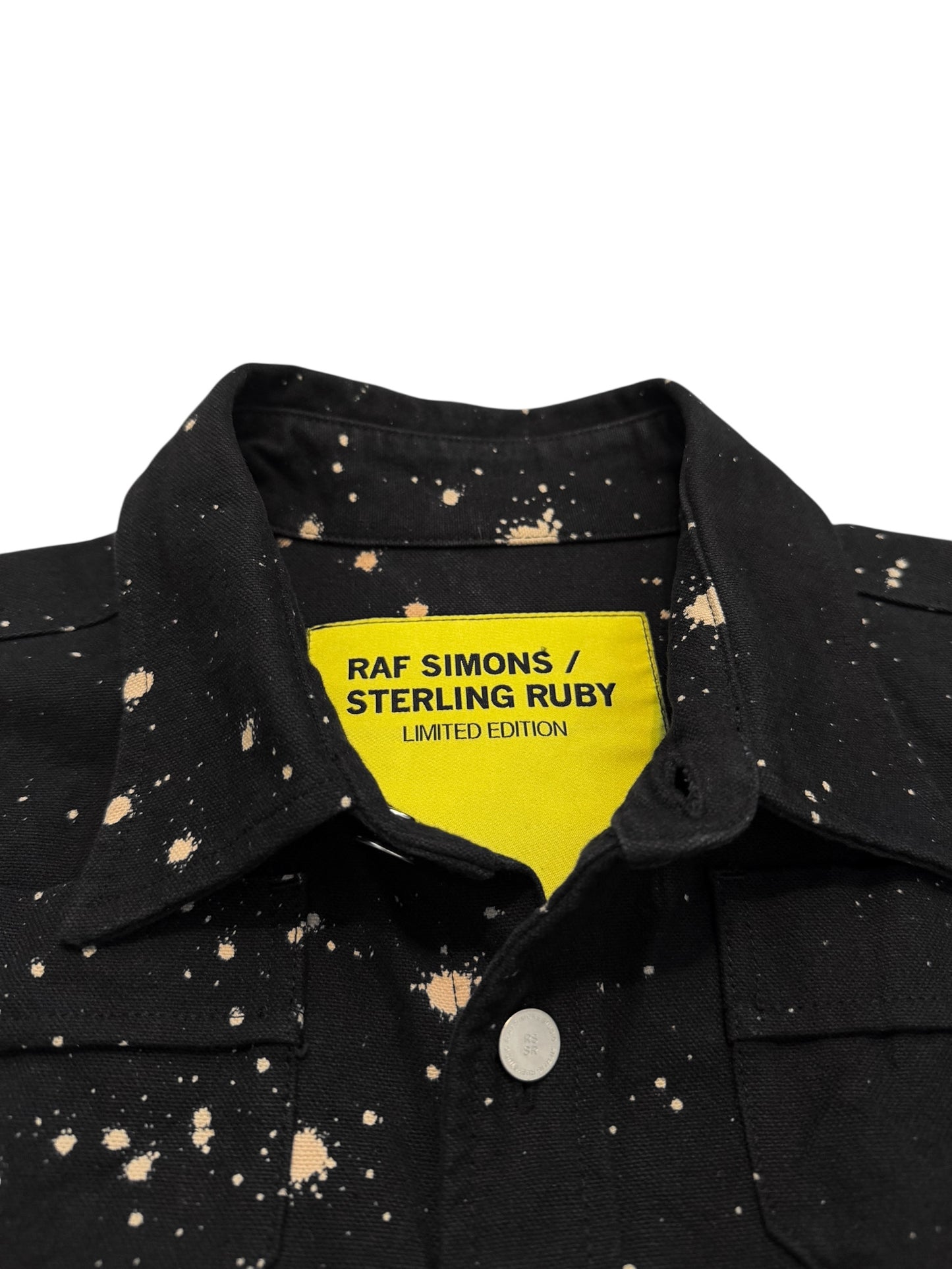 2014 Sterling Ruby Bleach Acid Splash Denim Over Shirt