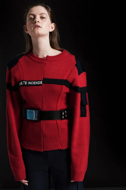 2016 Fire Safety Reconstucted Knit Securite Sweater