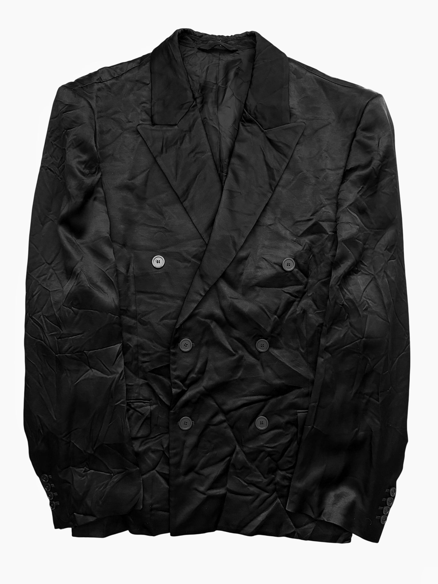 2023 Steroid Double Breasted Jacket (Heavy Satin Cupro)