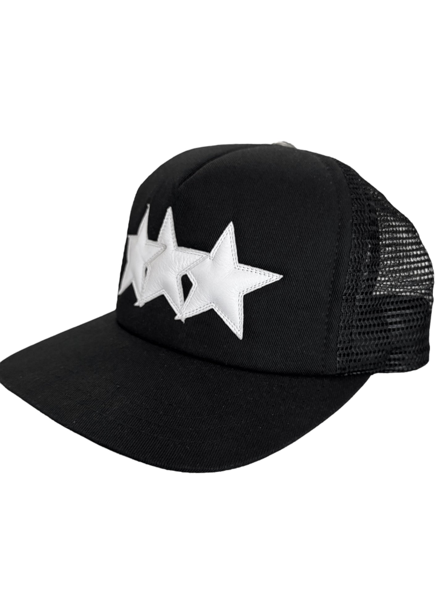 Triple Leather Star Trucker Har