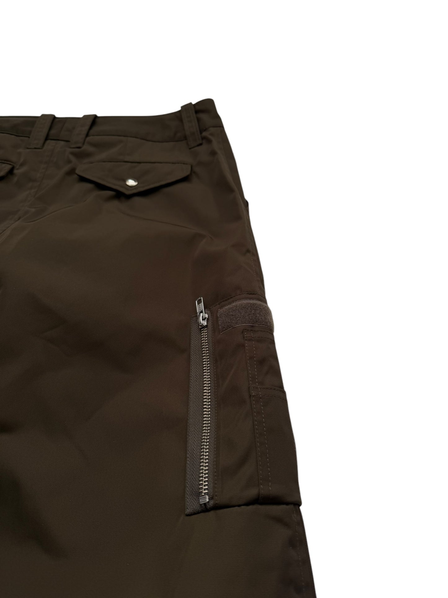 Nylon Maxi Cargo Skirt