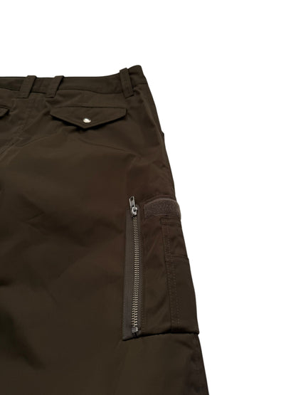 Nylon Maxi Cargo Skirt