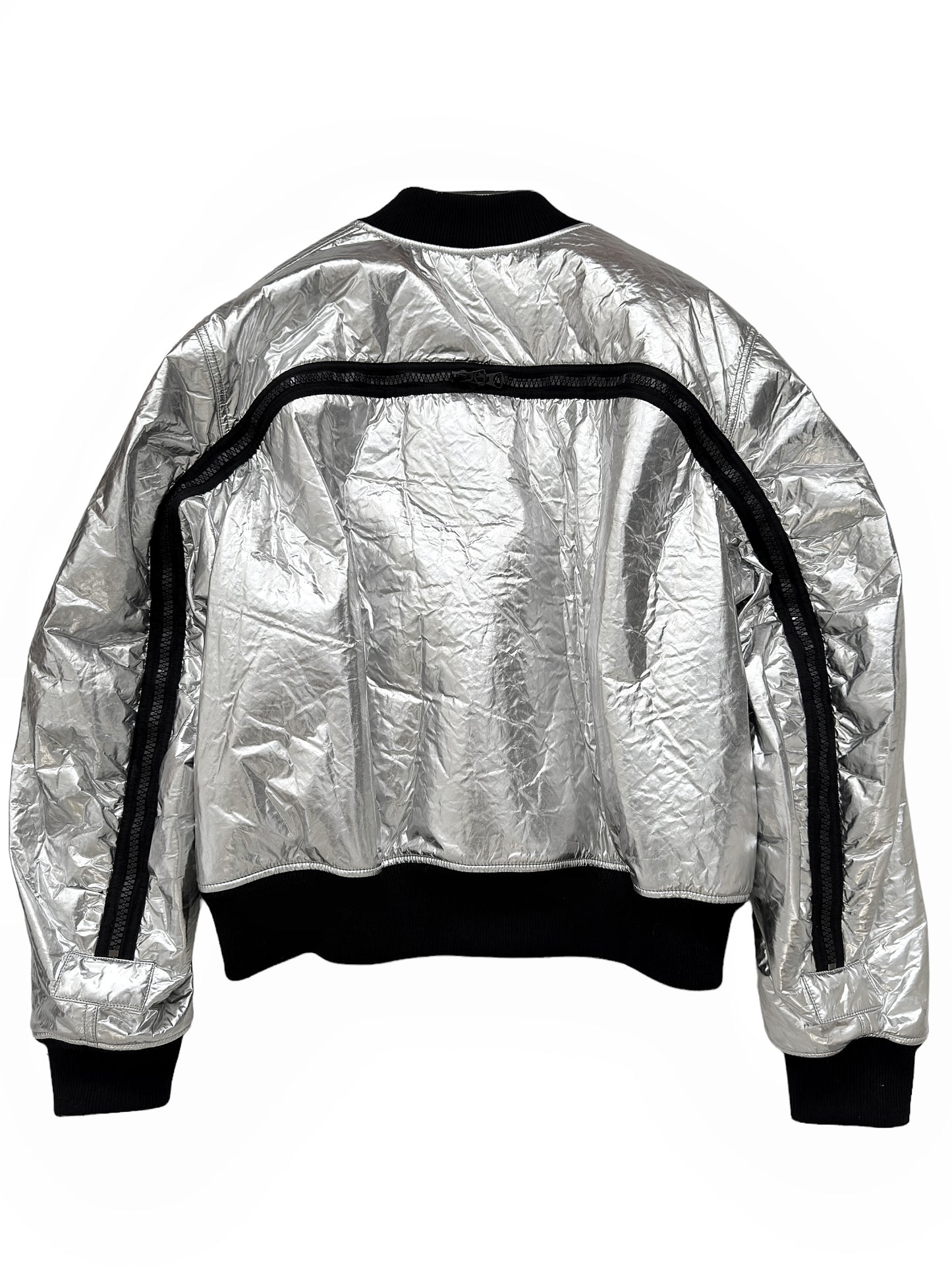 Metallic Backzip Bomber