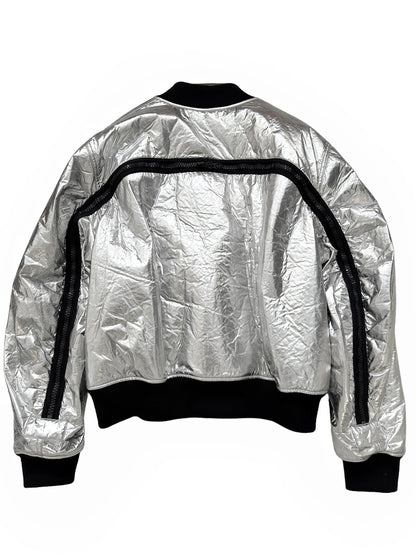 Metallic Backzip Bomber