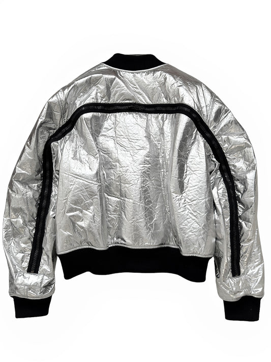 Metallic Backzip Bomber