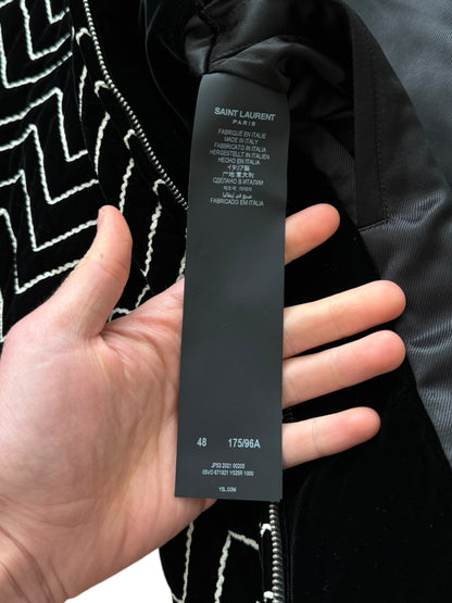 2021 Quilted Velvet Teddy Varsity Bomber