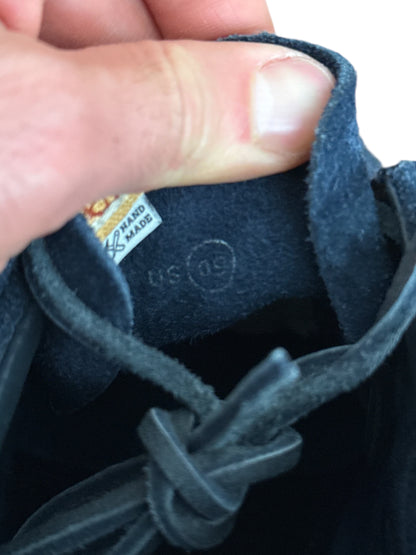 FBT Blue Geo Suede Boro Patchwork