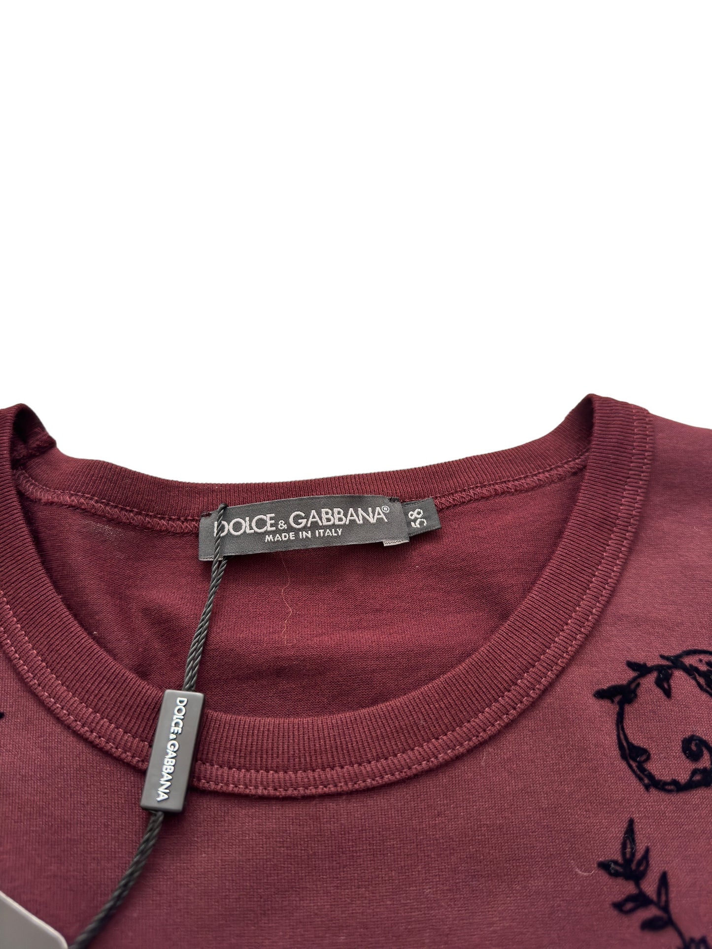 Velvet Graphic Burgundy Tee