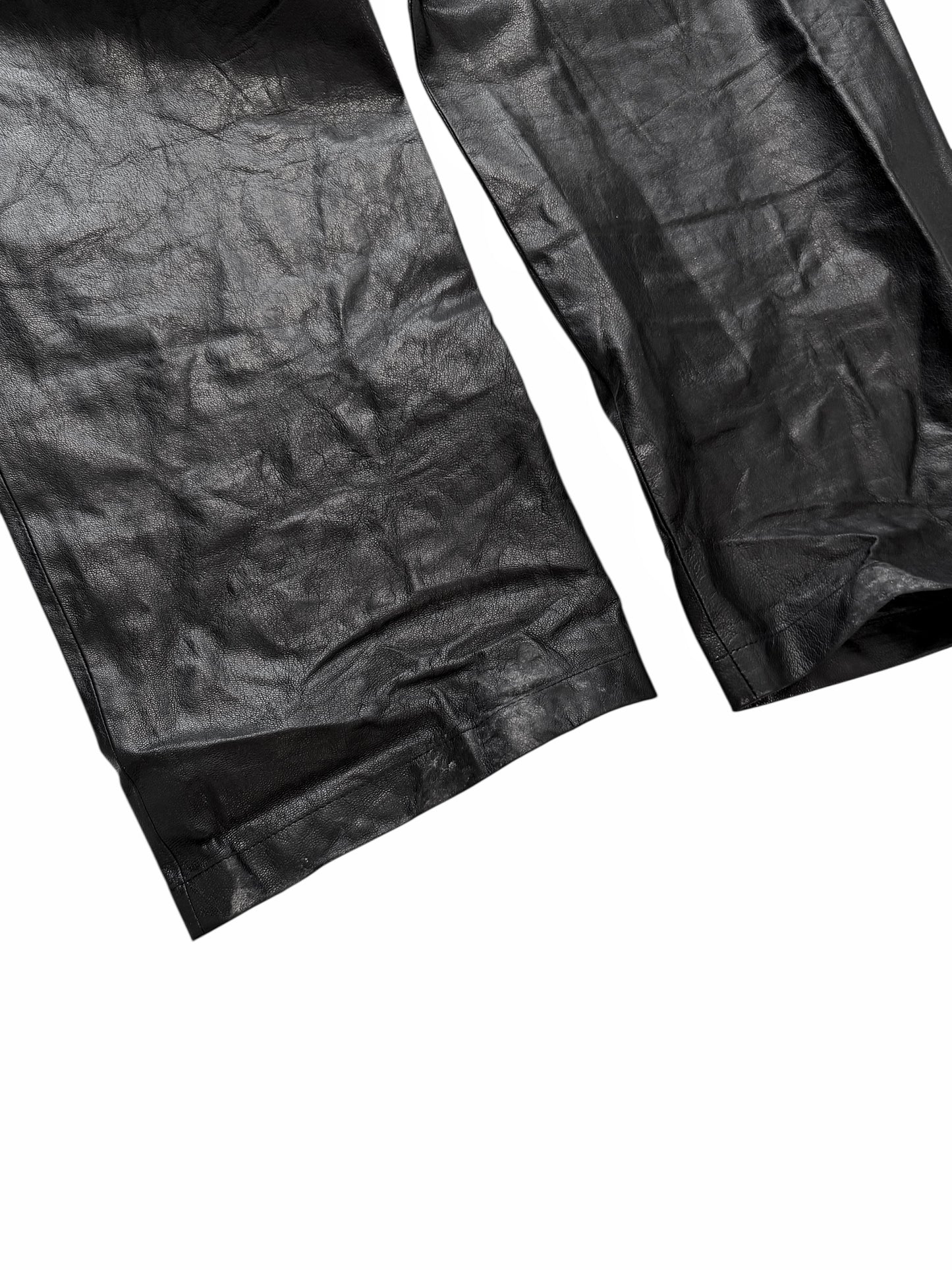 2022 Goat Leather Baggy Pants