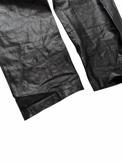 2022 Goat Leather Baggy Pants