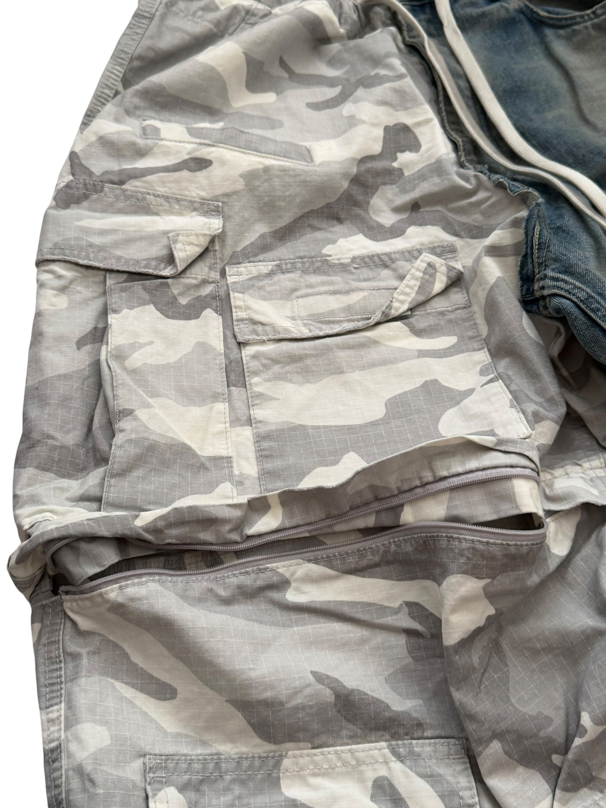 2024 Split Camo Denim Cargo 50/50