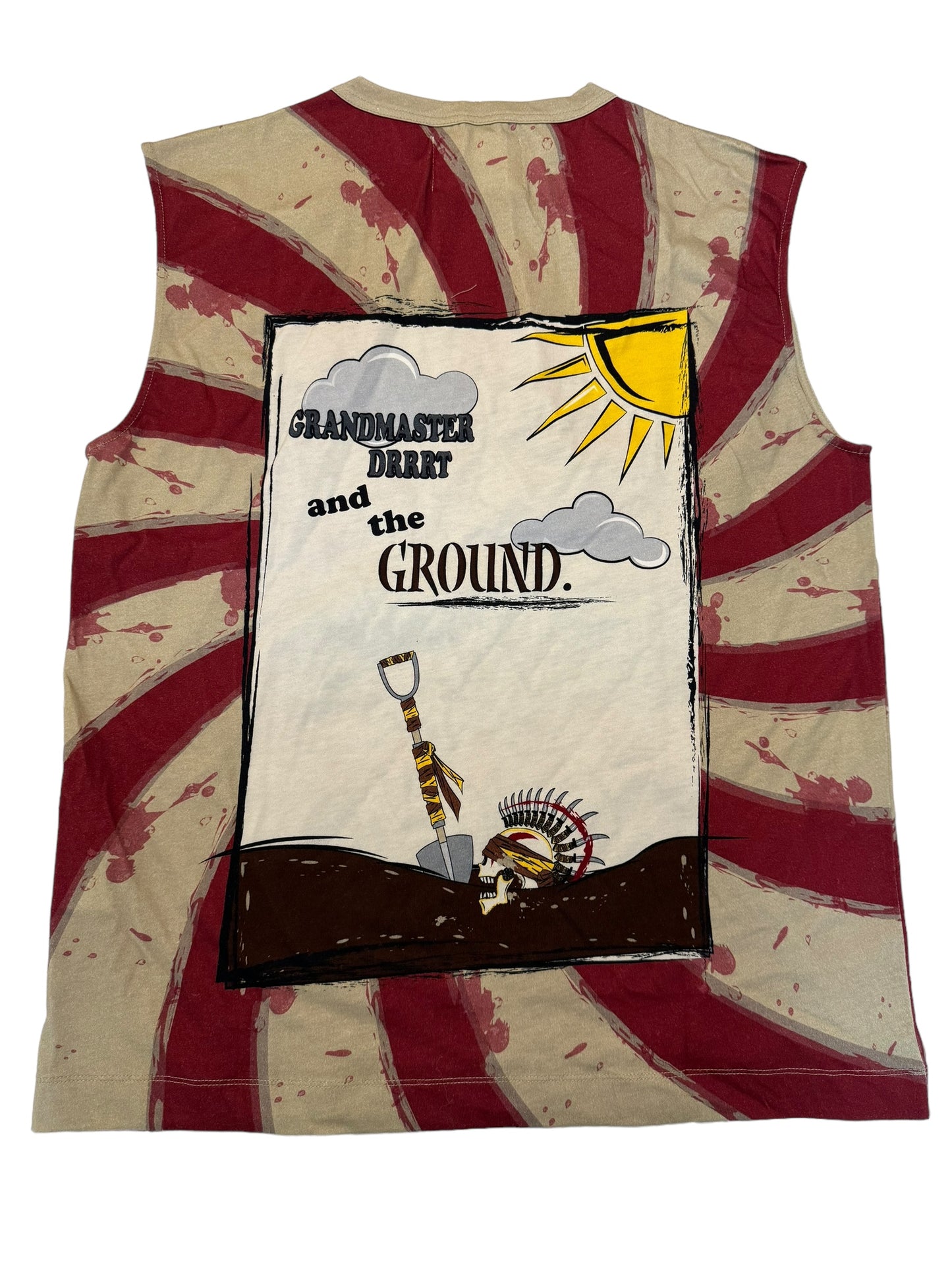 Red Swirl Punk Tank